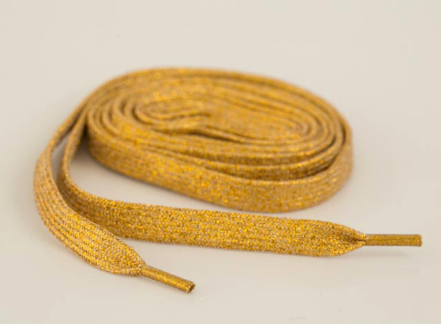 gold sneaker laces
