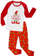 Elowel Kid & Adult Matching Family Christmas Pajama Set - Green Christ