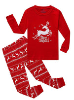 Elowel Kid & Adult Matching Family Christmas Pajama Set - Green Christ