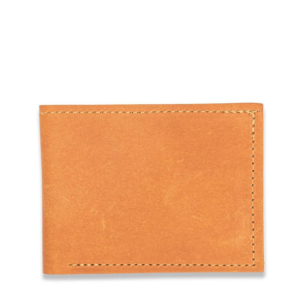 George Men's Genuine American Bison Leather Bifold Wallet with