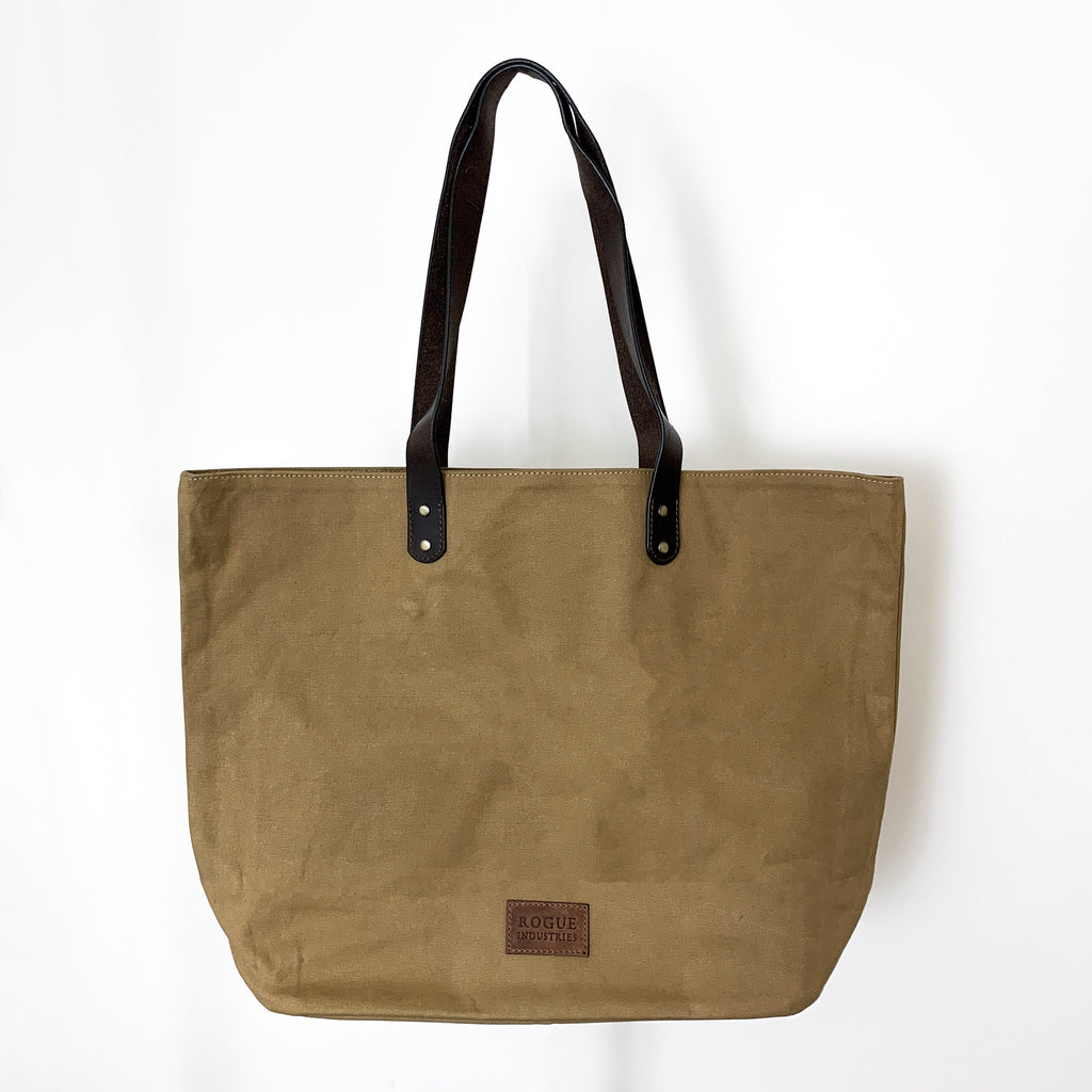 Waxed Canvas Tote Bag | Travel Tote Bag | Rogue Industries