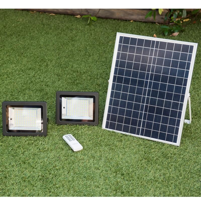 Foco Solar 100W Doble Eledco jardín