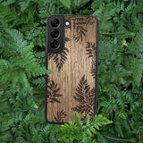 Wood Galaxy S8 Plus Case Botanical Fern