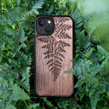 Wood iPhone 13 Pro Case Fern
