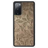 Wooden Case for Samsung Galaxy S20 FE Botanical Leaves