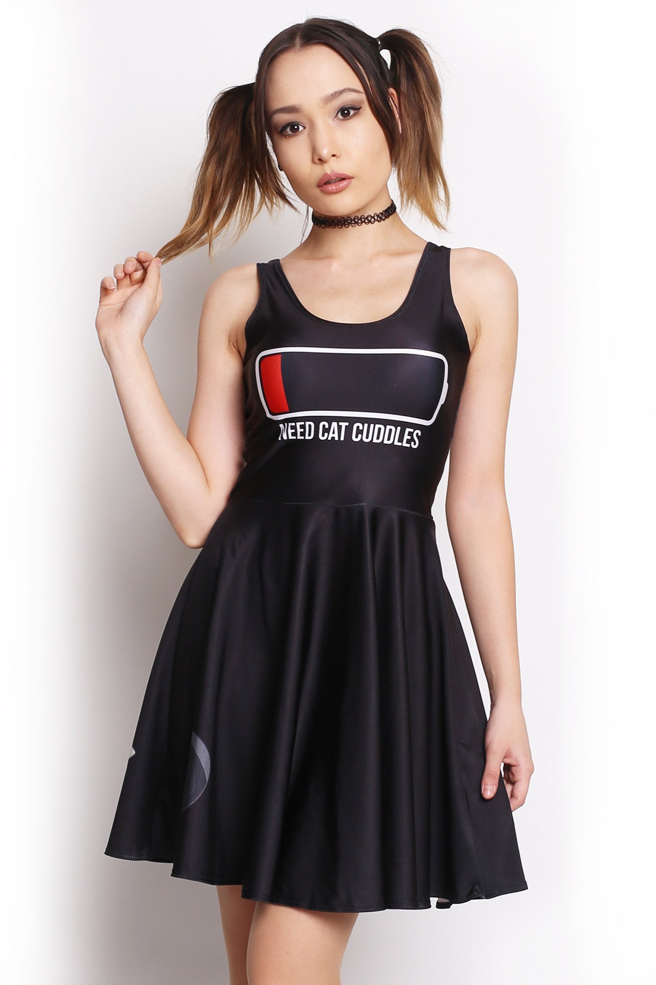 cat skater dress