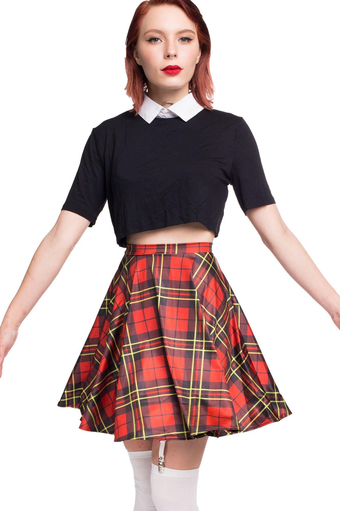 red plaid skirt australia