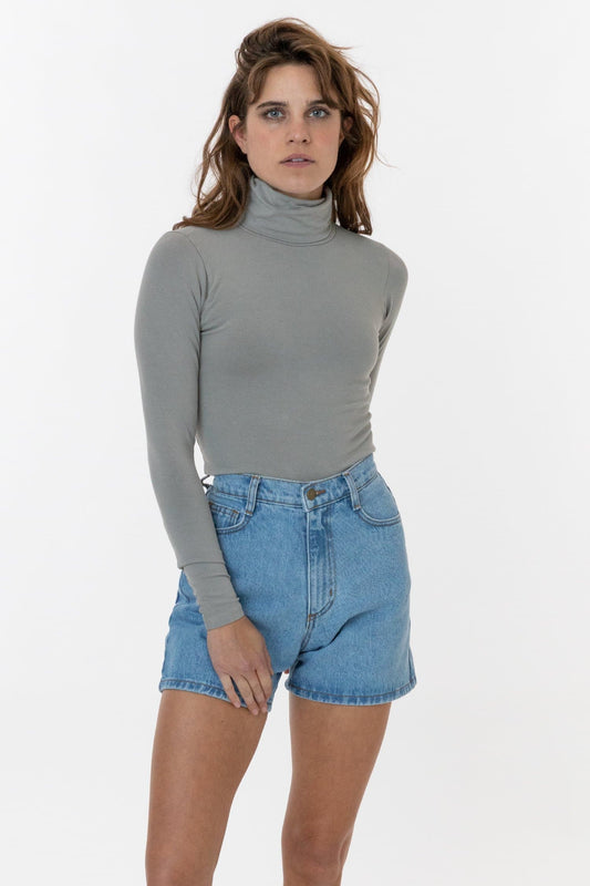 American Apparel Womens Cotton Spandex Long Sleeve Turtleneck