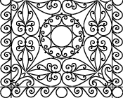 Iron Gate Wall Stencil