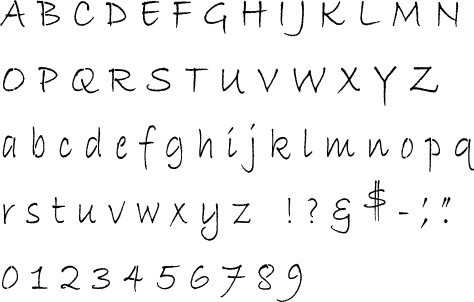 Bradley complete alphabet letter and number stencil. – Stencil Planet