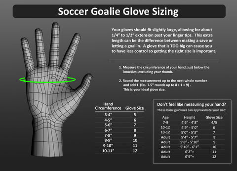 adidas goalkeeper gloves size chart