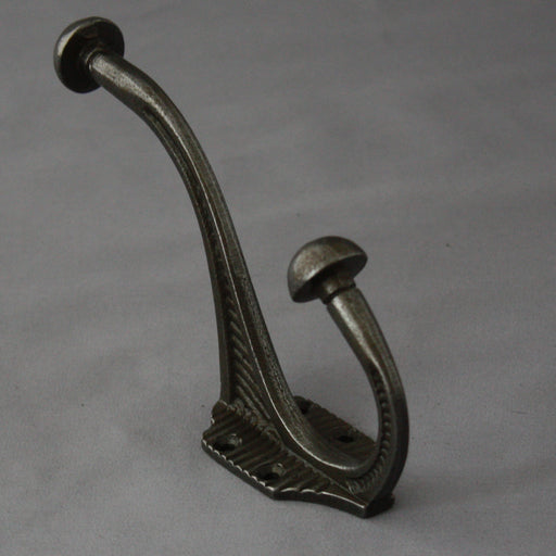 Love Hooks - Victorian Style Cast Waxed Antique Iron Hat and Coat Hook