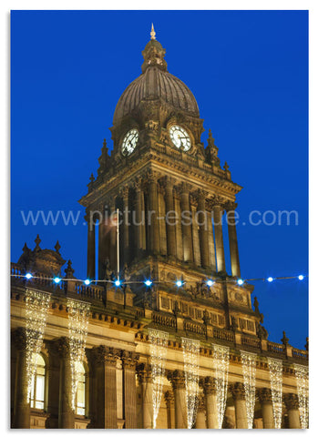 Leeds Town Hall luxury Christmas card