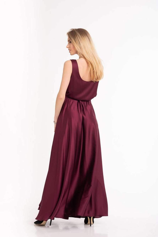 infinity burgundy dress