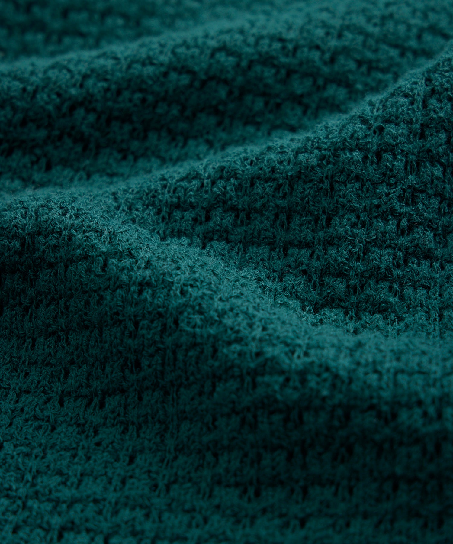 Relaxed Textured Full-Placket Cabana Polo