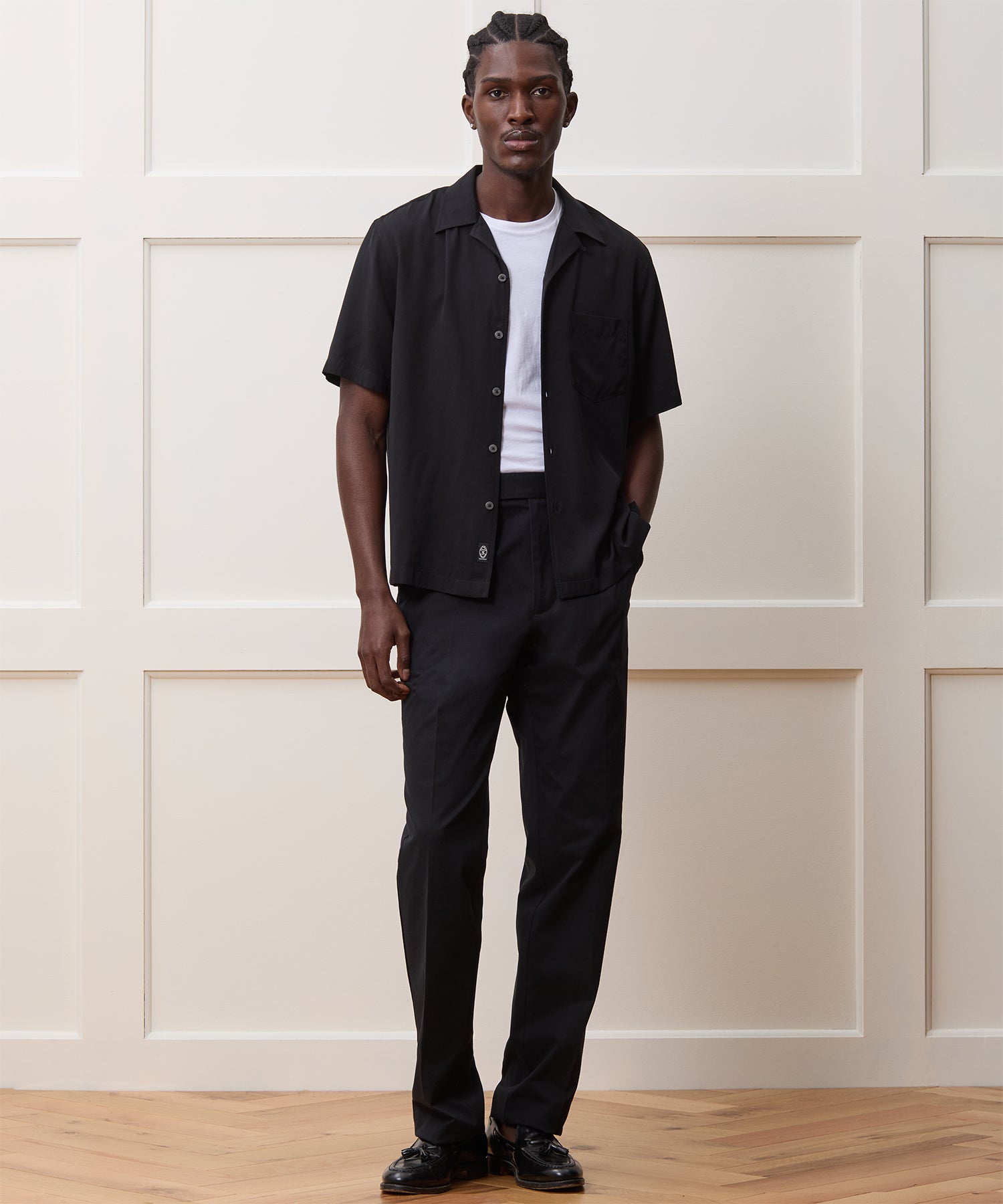 Cropped Rayon Capri Shirt