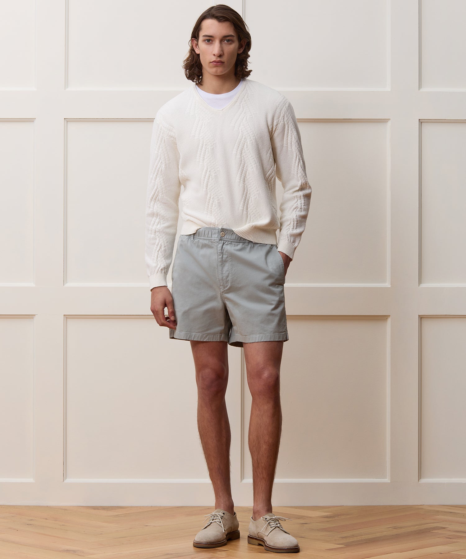 Cotton V-Neck Sweater
