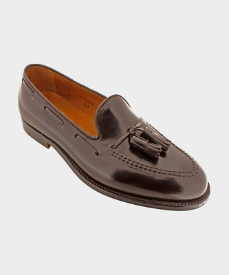 Alden Cordovan Tassel Loafer in Black