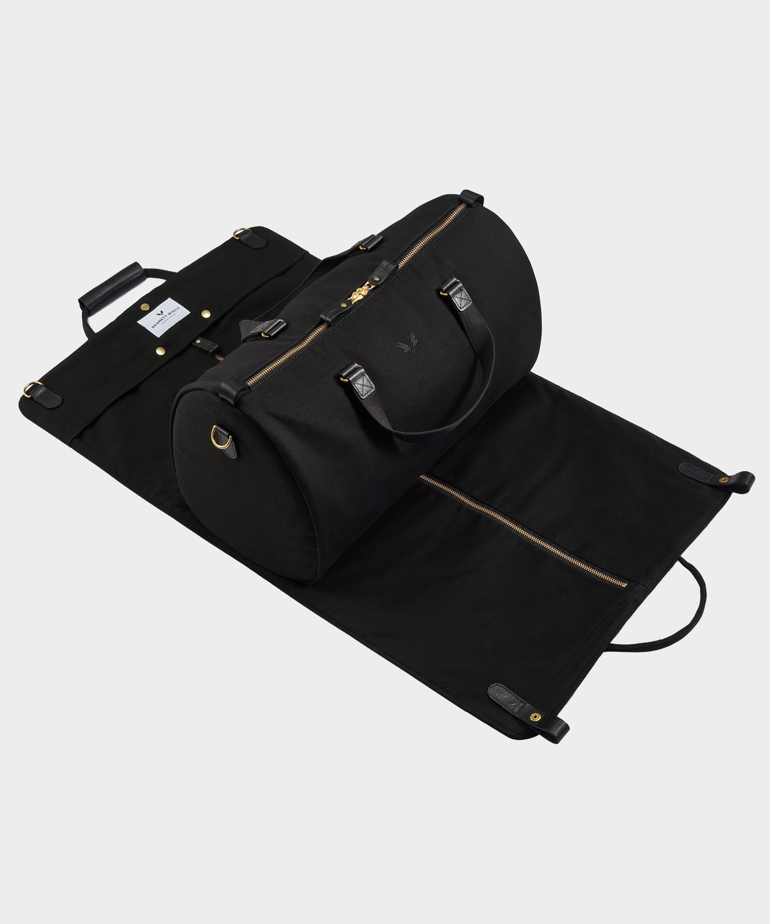 Bennett Winch Canvas Suit Carrier Holdall in Black