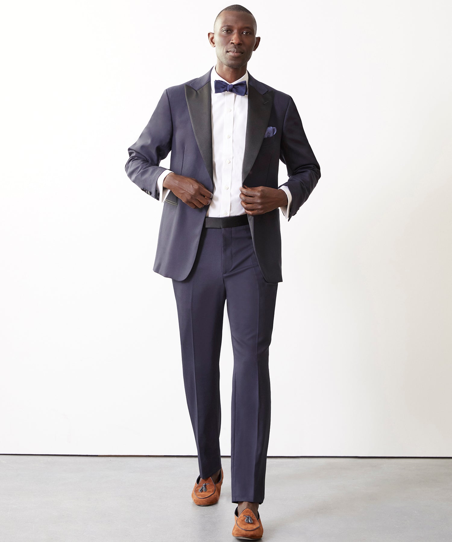Italian Peak Lapel Tuxedo in Navy