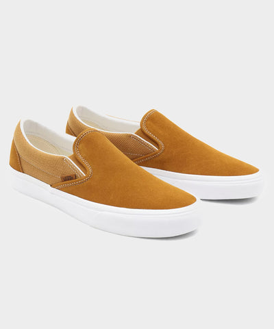 yellow suede slip on vans