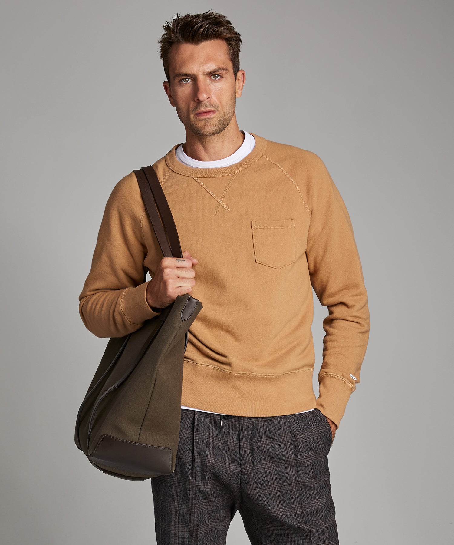 terry pocket sweatshirt