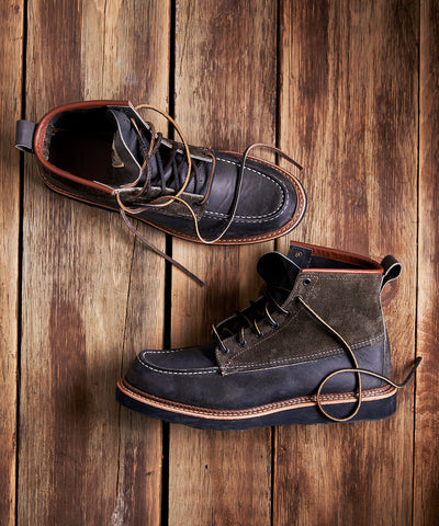 red wing moc toe charcoal