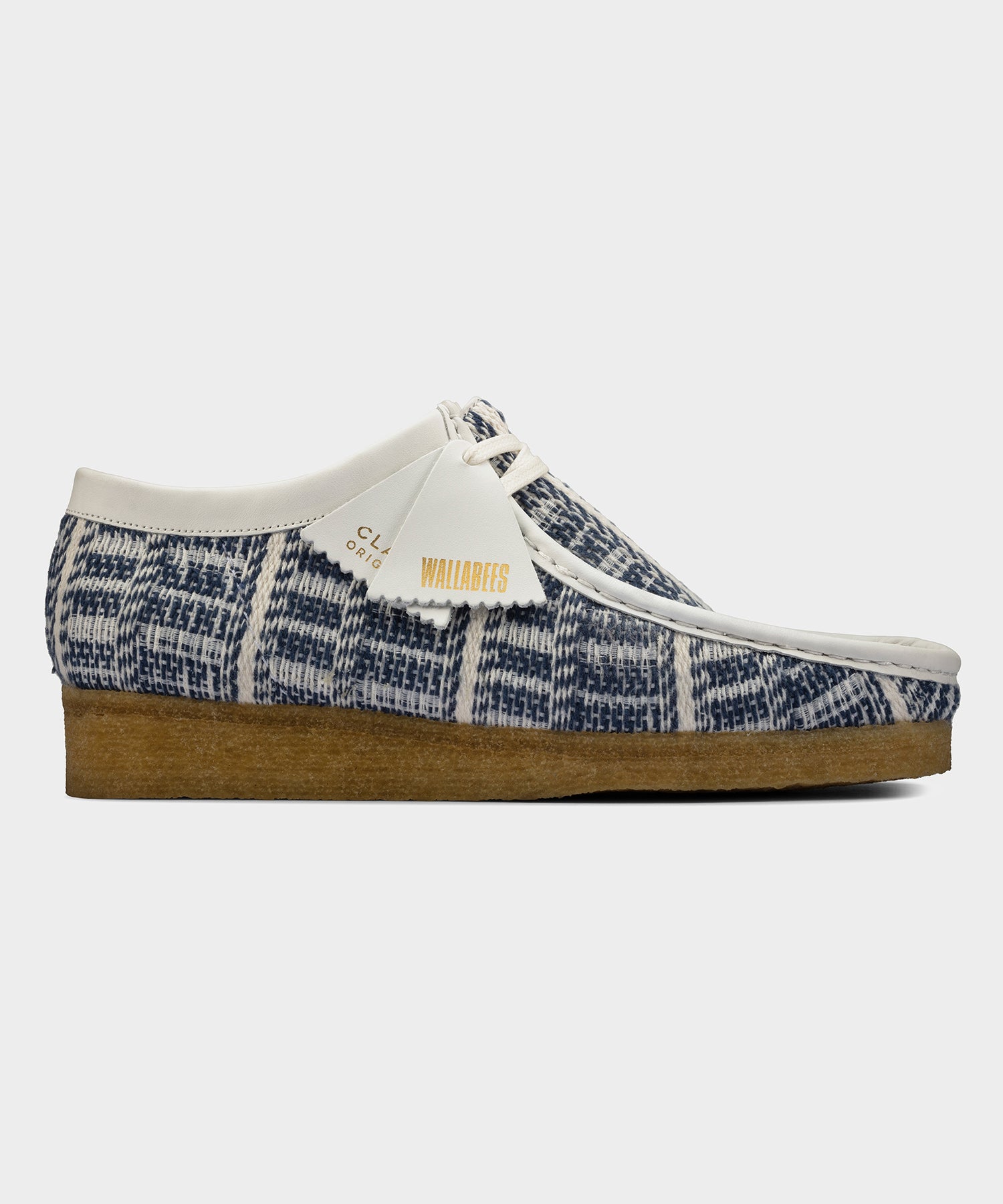 pause dominere Martin Luther King Junior Clarks Wallabee in Woven Indigo Multi - Todd Snyder