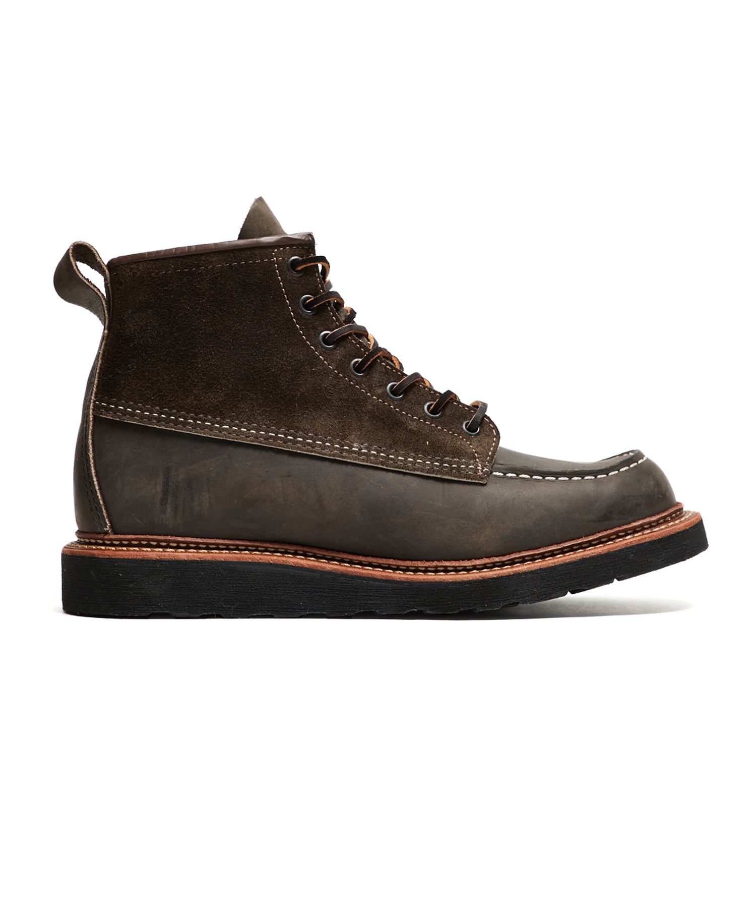 red wing boots moc toe black