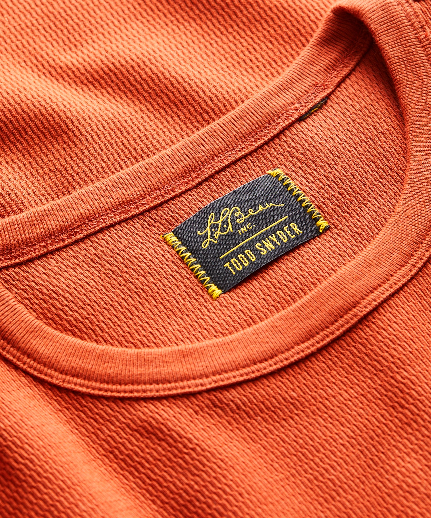 L.L.Bean x Todd Snyder Thermal Crew in Light Russet