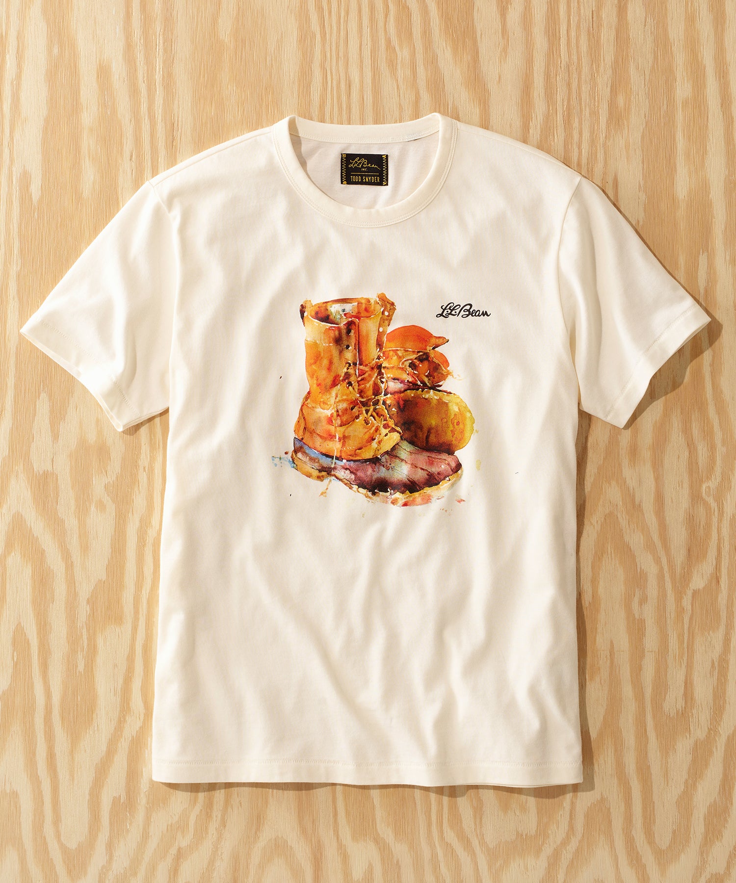 L.L.Bean x Todd Snyder Graphic T-Shirt, Short Sleeve in White