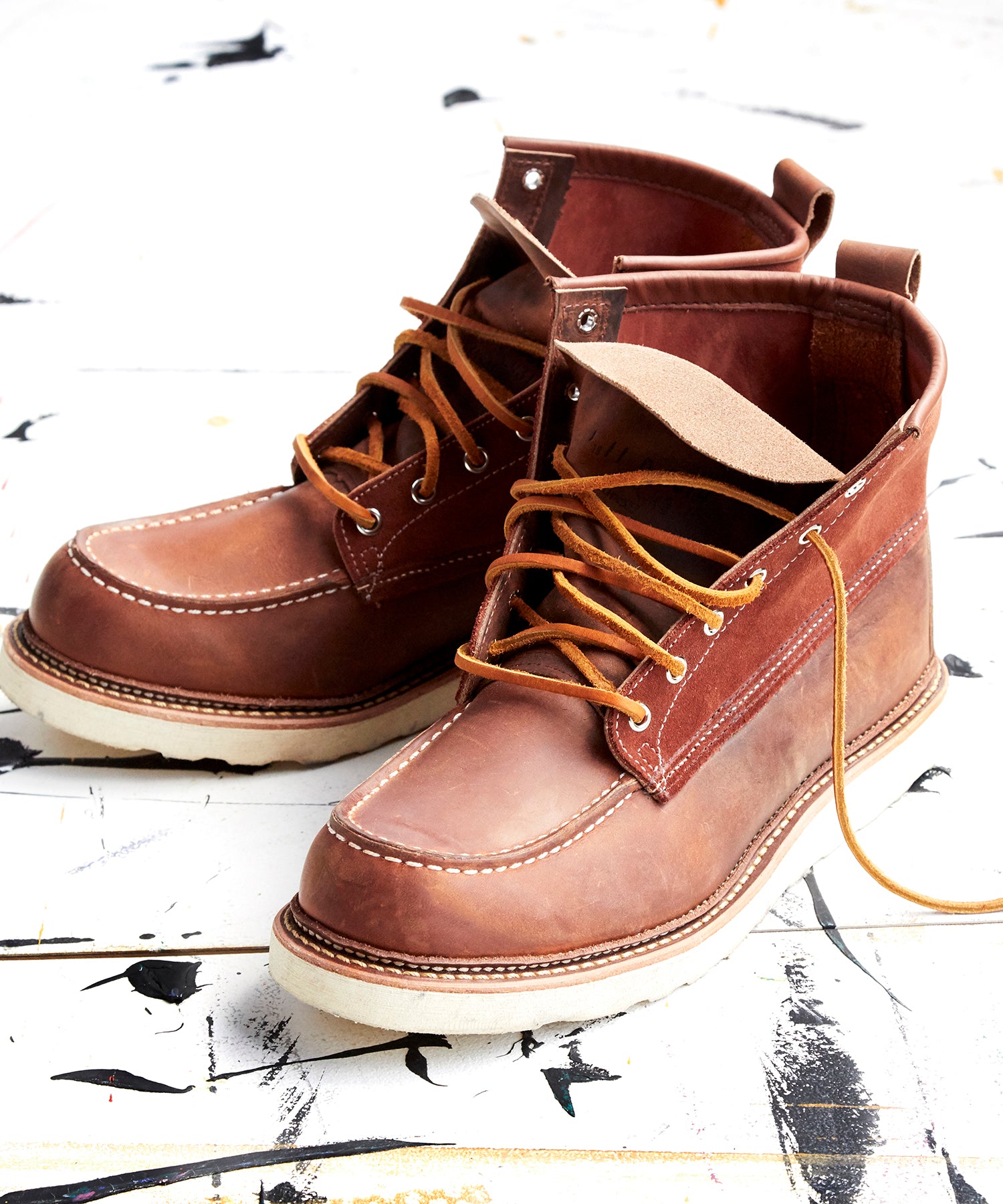 red wing tan boots
