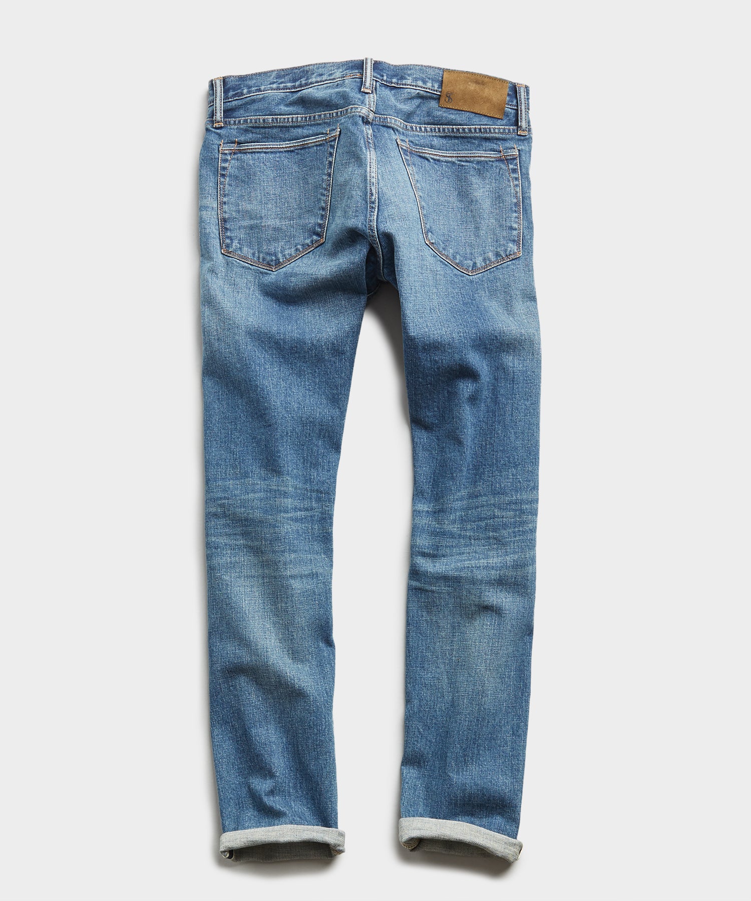 medium indigo jeans