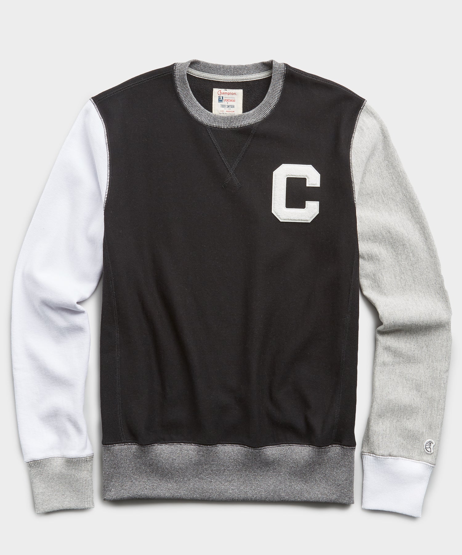 champion basic block crewneck