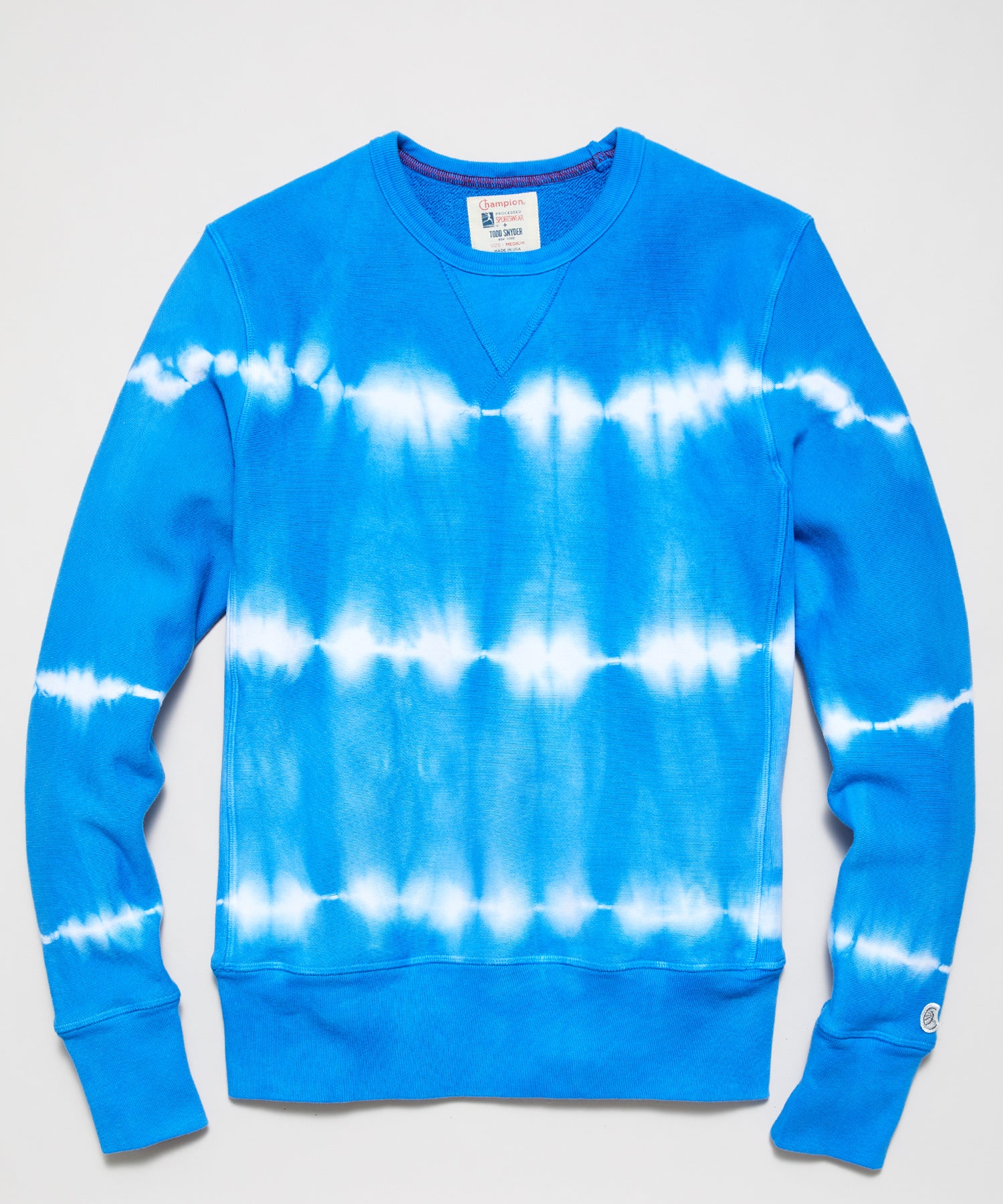 champion blue reverse weave crewneck sweatshirt