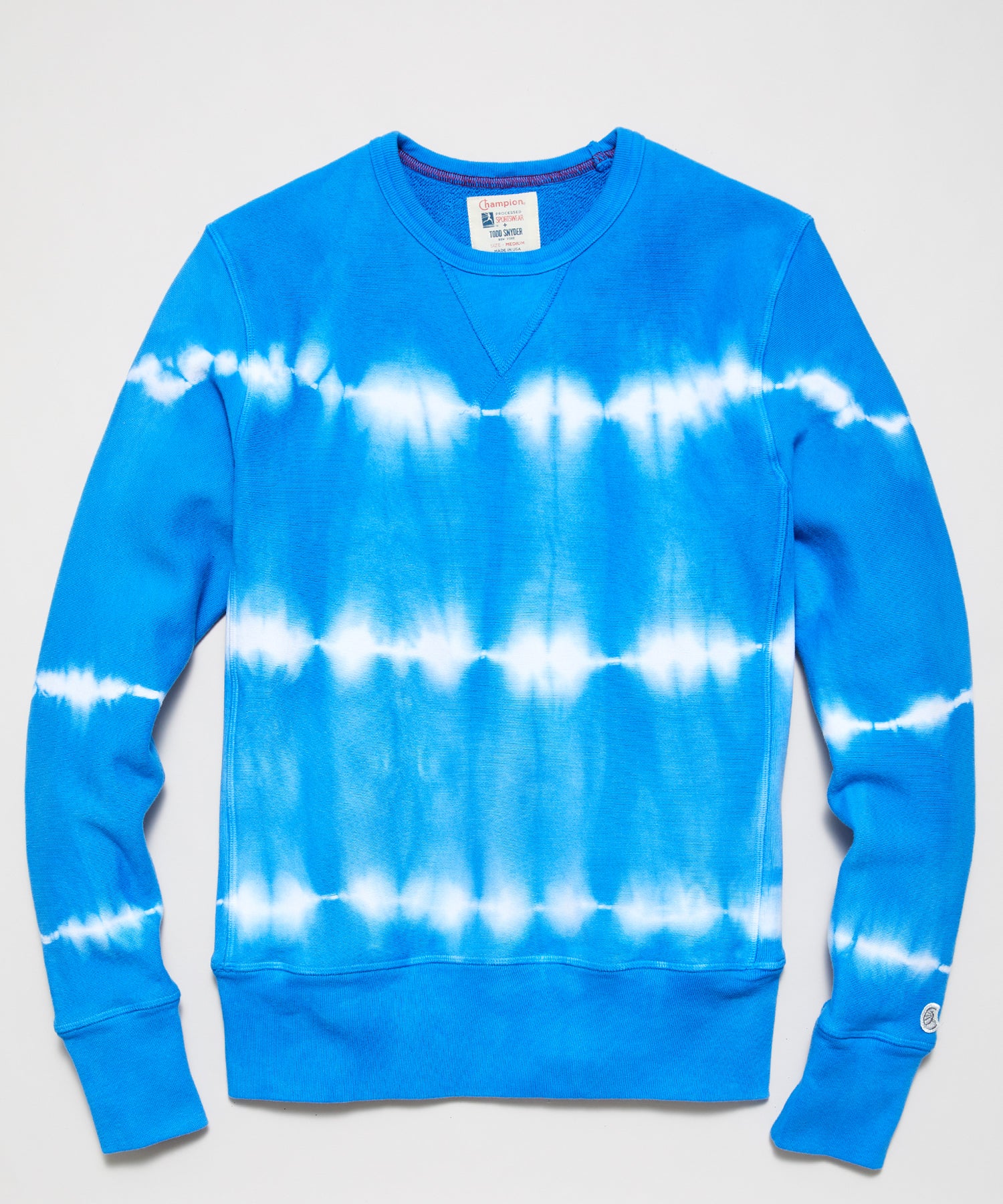 tie dye champion crewneck