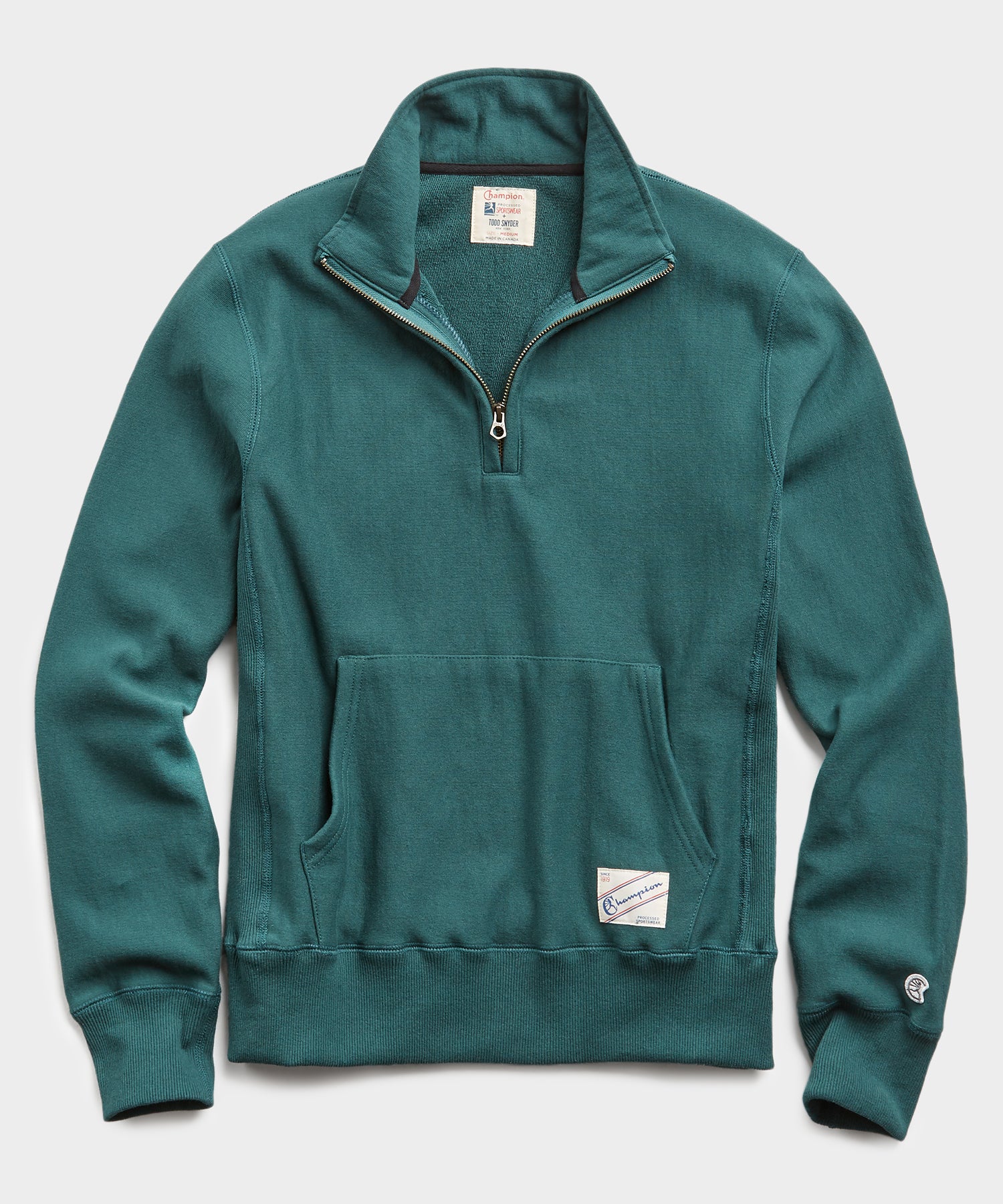 champion reverse weave half zip sweatshirt