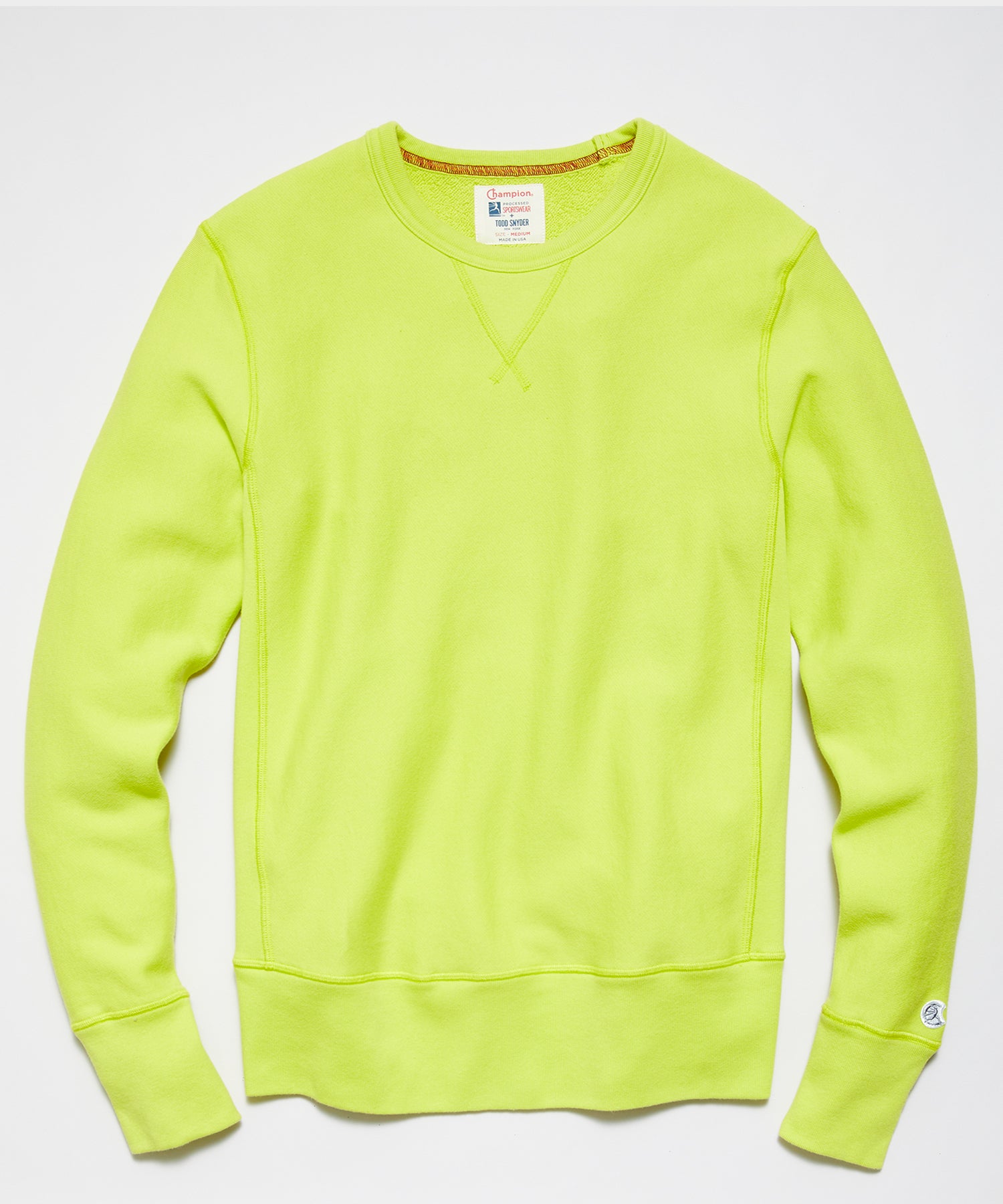 neon champion sweatshirt