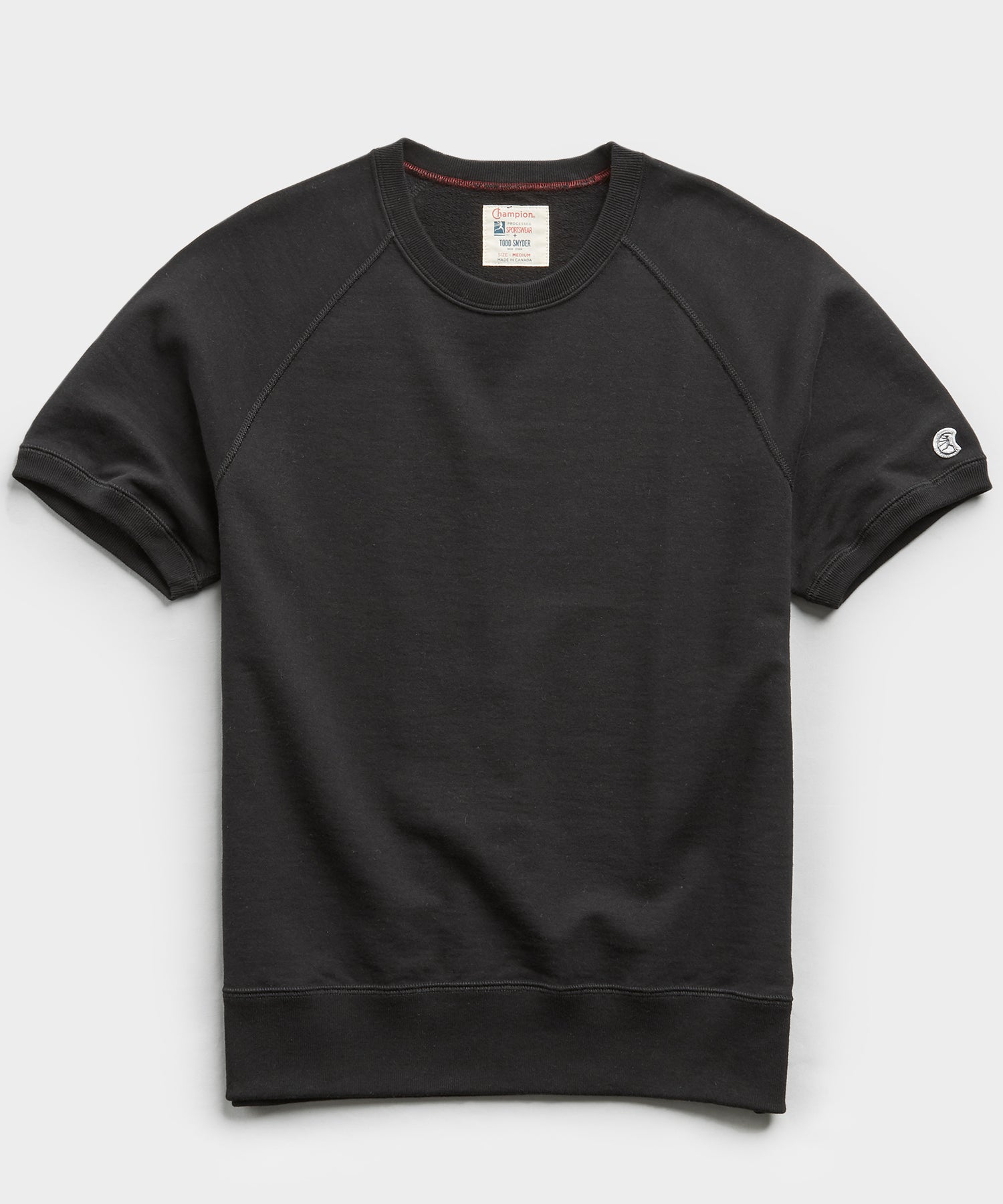 reverse weave crewneck