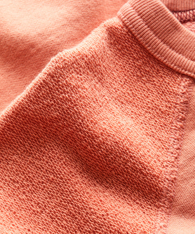 Reverse French Terry Sweatshirt in Tuscan Terracotta