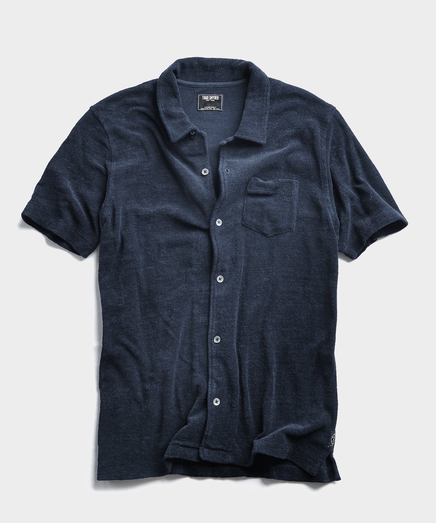 navy polo button down