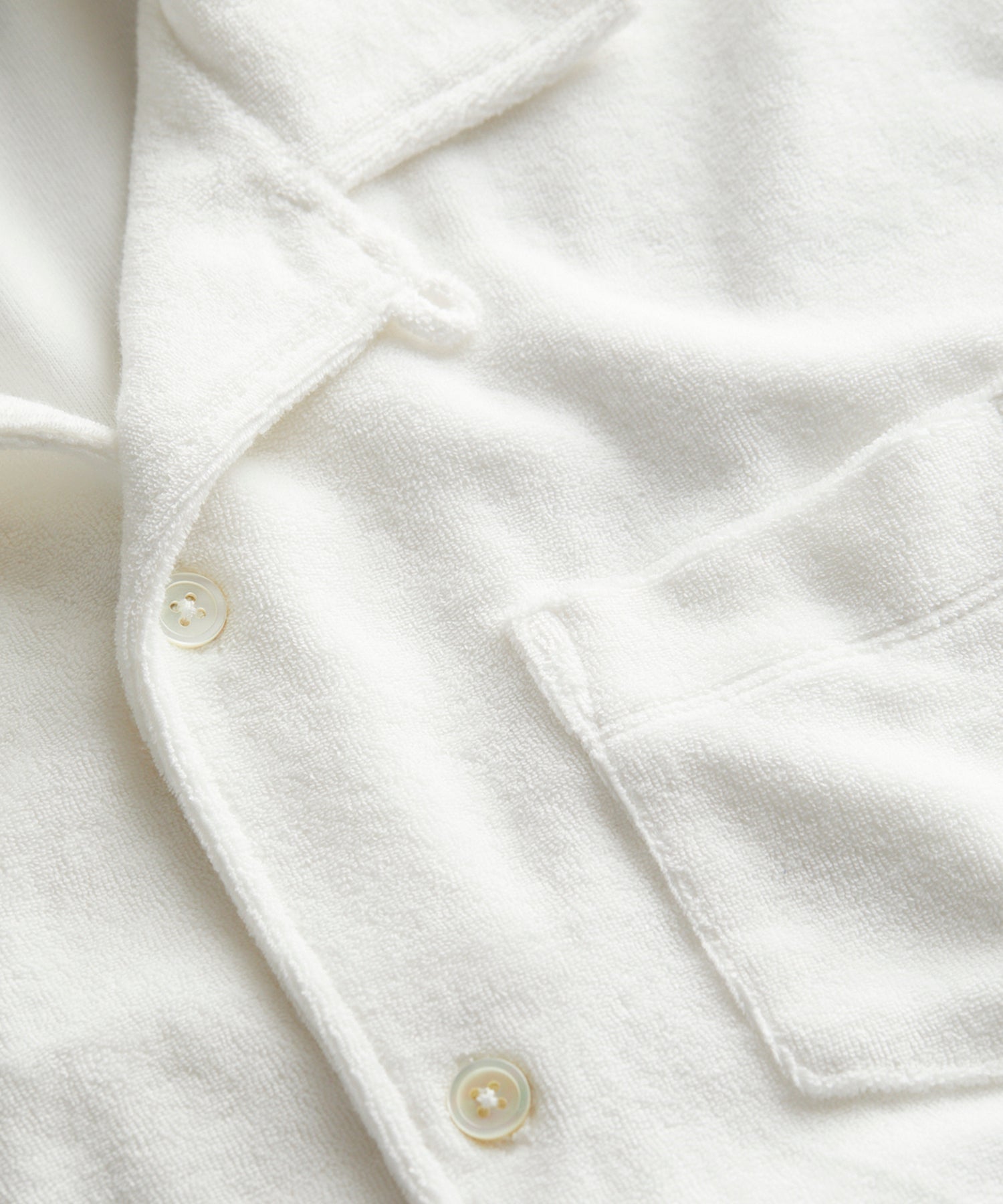 terry button down polo