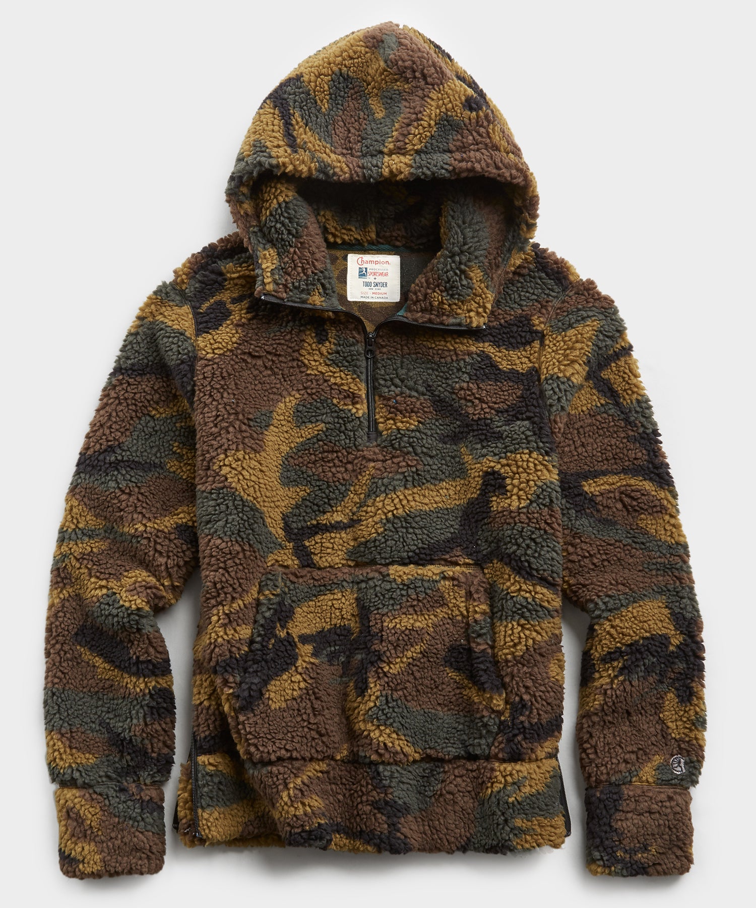 brown sherpa hoodie