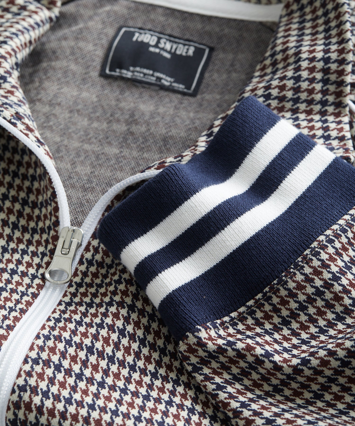 todd snyder houndstooth track jacket