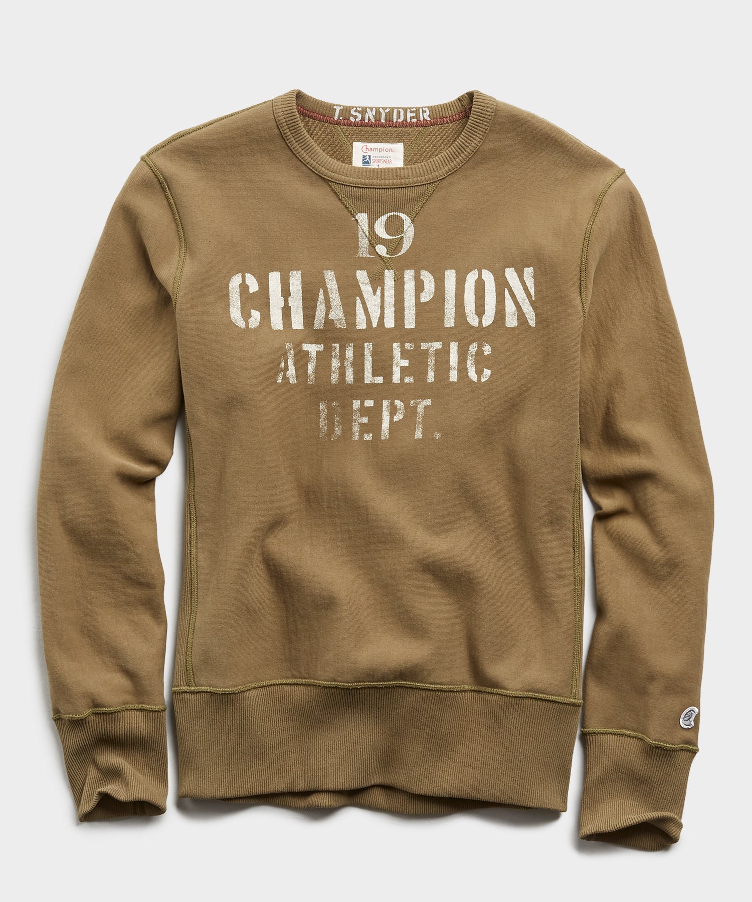 champion brown sweatshirt