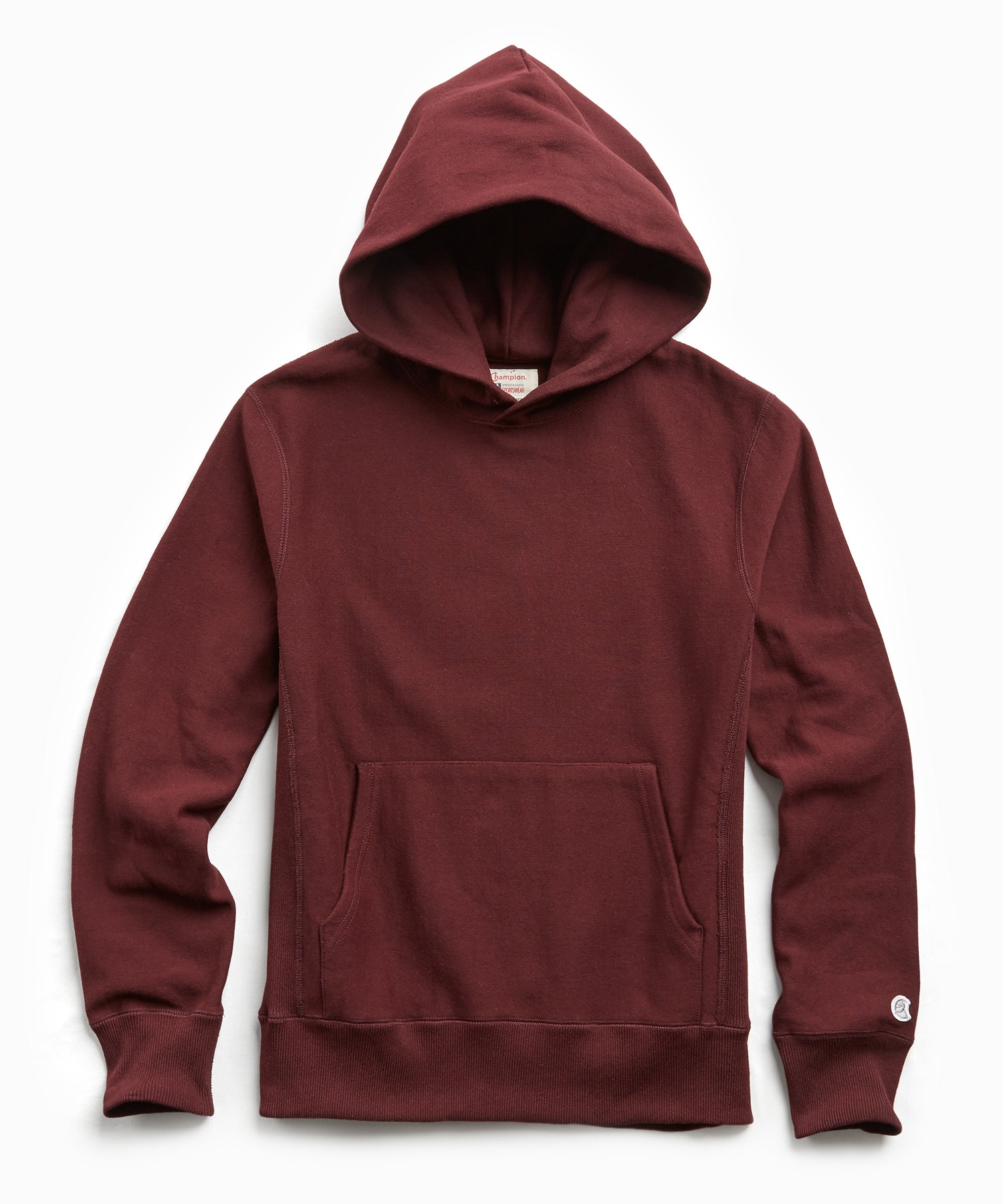 maroon red hoodie