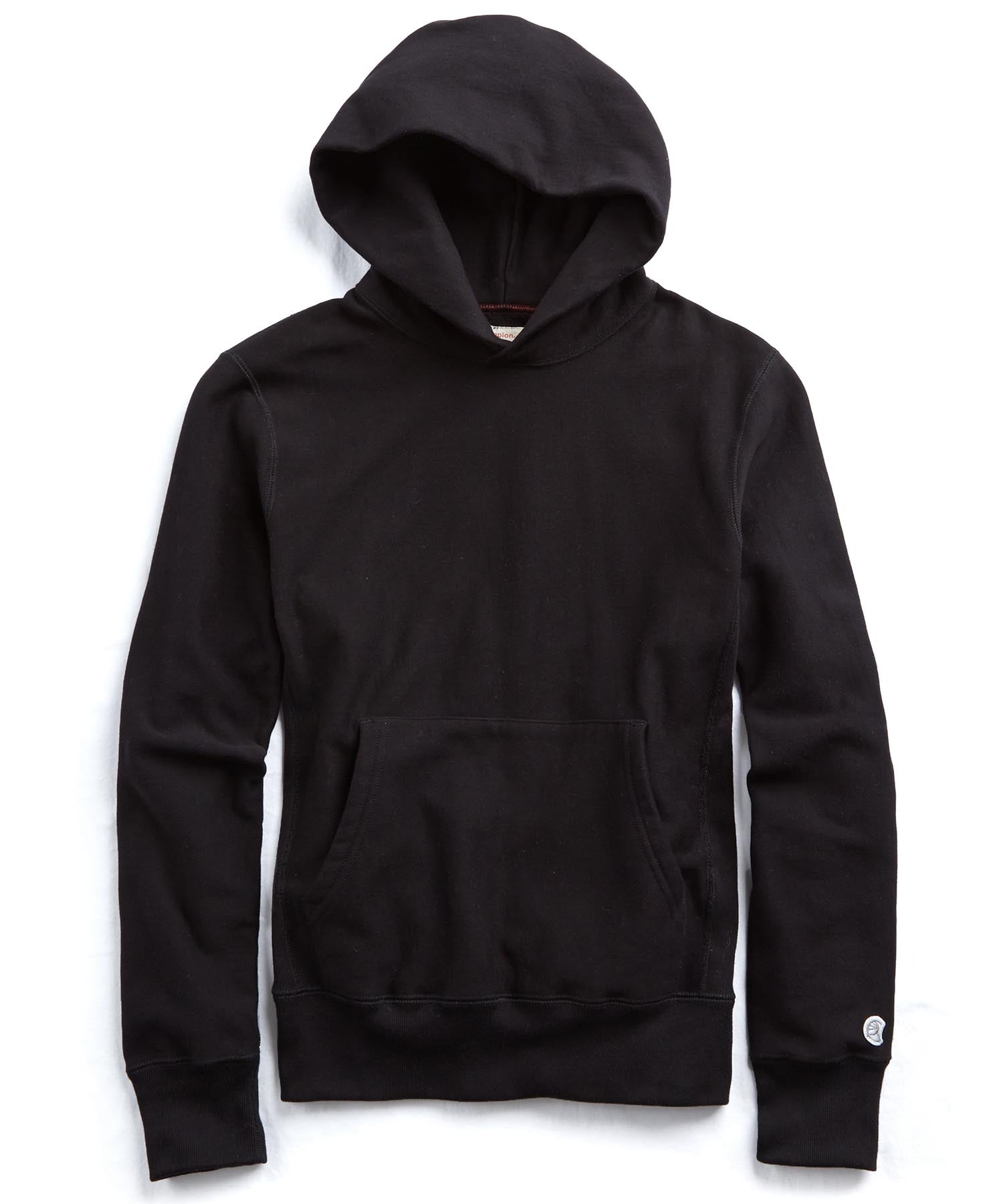 Heavyweight Popover Hoodie in Black 