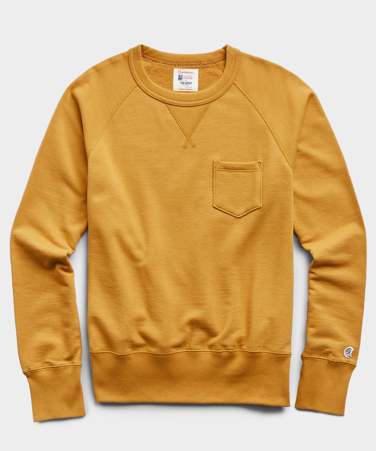 Midweight Pocket Sweatshirt in Mustard 