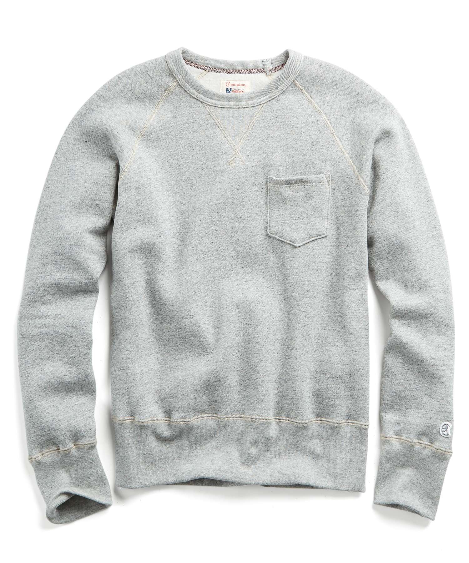 Pocket Sweatshirt in Light Grey Mix 