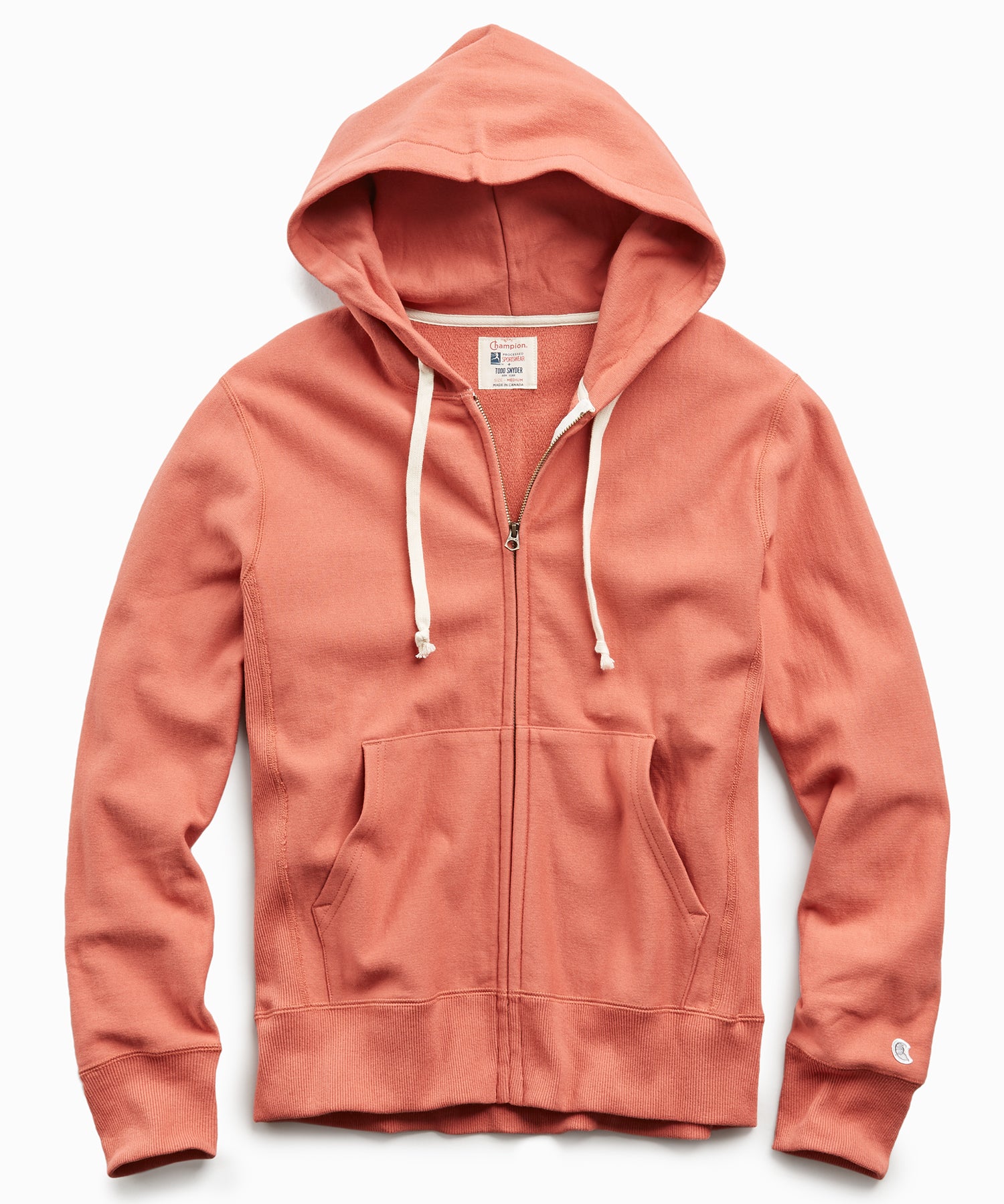 thin full zip hoodie